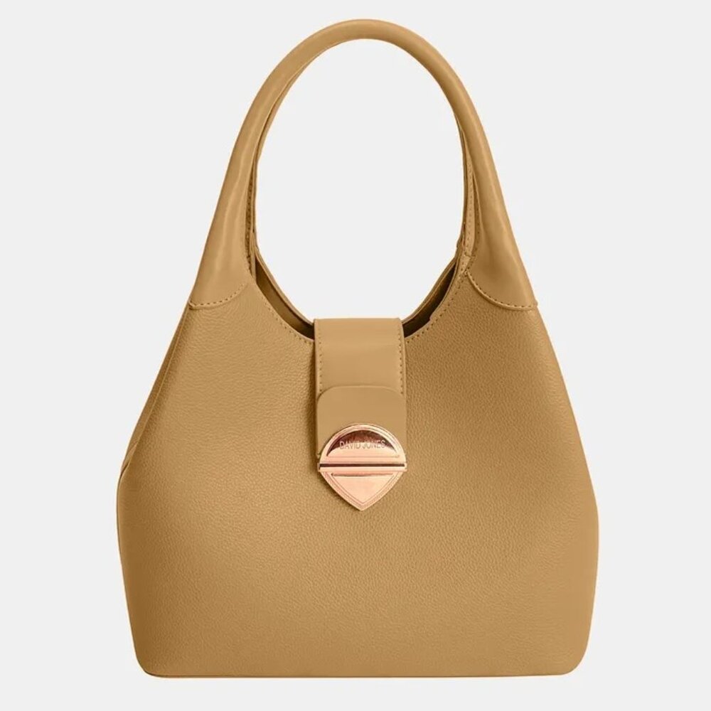 David Jones Women Fashion Hobo Shoulder Chic Bag Taupe